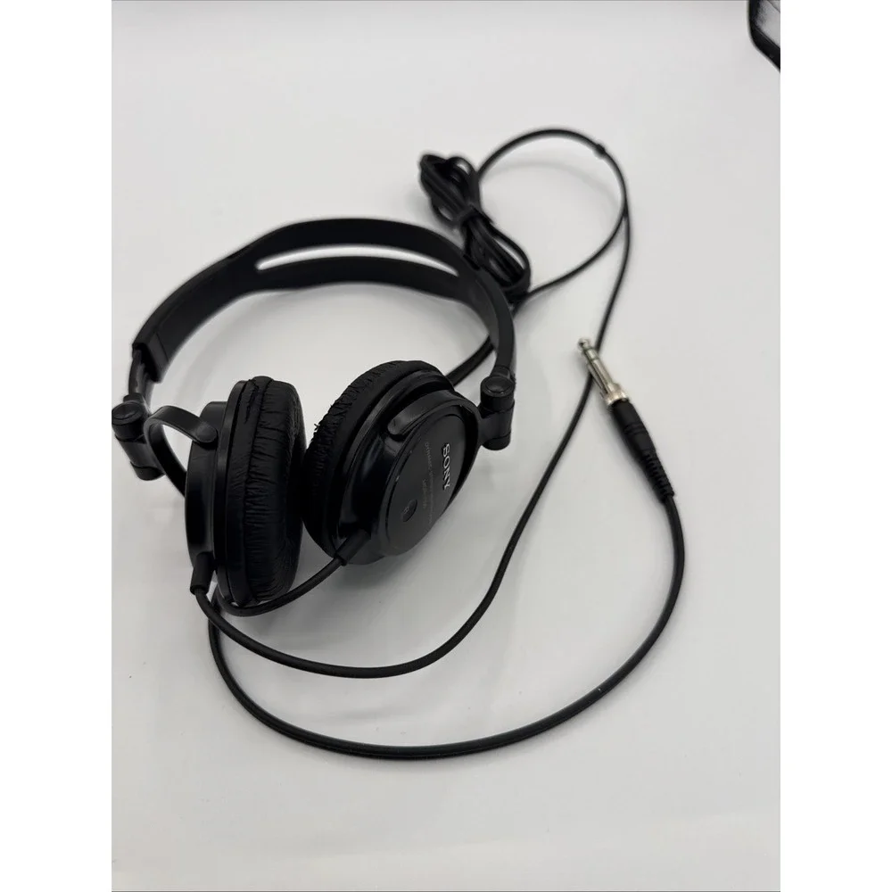 Sony MDR-V150 Dynamic Stereo Wired On-Ear Headphones Black Tested Working